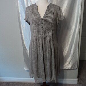 Women's Brown/Cream Dress with Brown Lining